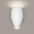 A19 Lighting Barbados E26 Base Dimmable LED Wall Sconce, Bisque 1504-1LEDE26
